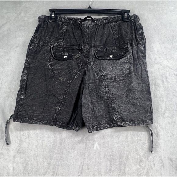 Free People Moon Bay Parachute Shorts Size Large Black - Picture 4 of 8
